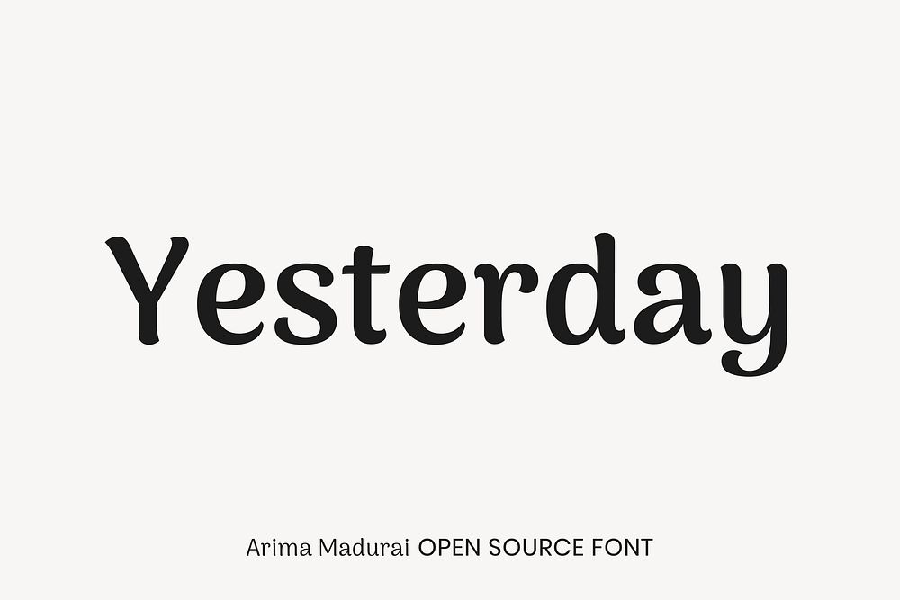 Arima Madurai open source font by Natanael Gama, Joana Correia