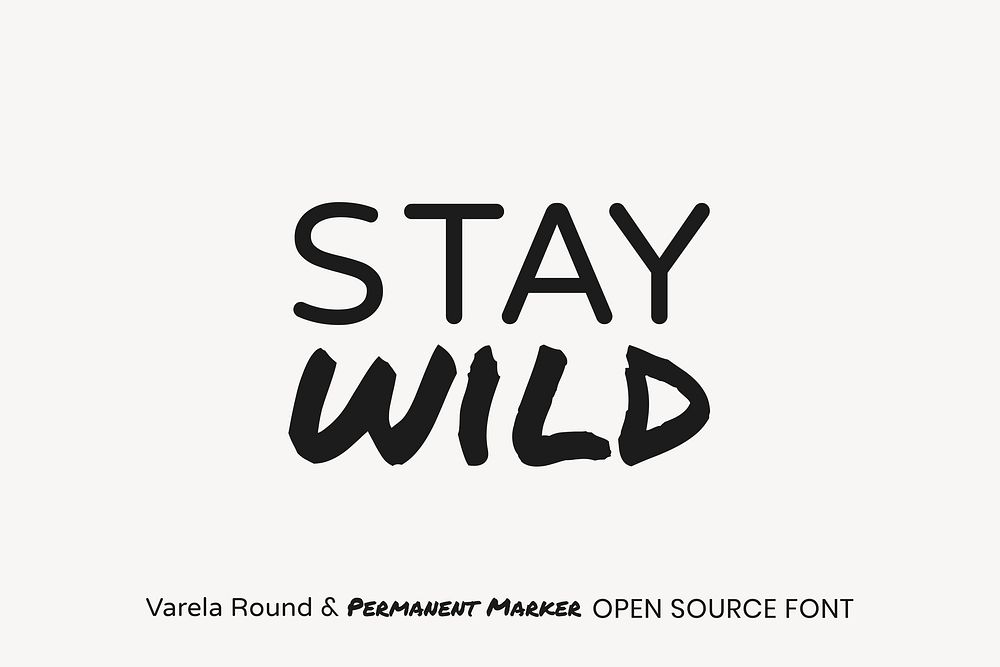 Varela Round & Permanent Marker open source font by Joe Prince and Font Diner