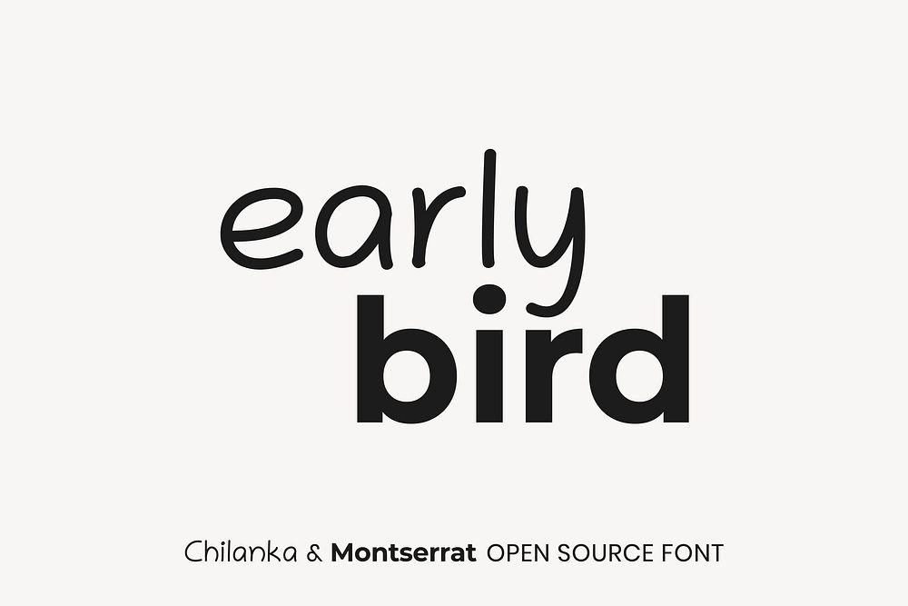 Chilanka & Montserrat open source font by SMC, Julieta Ulanovsky, Sol Matas, Juan Pablo del Peral and Jacques Le Bailly 