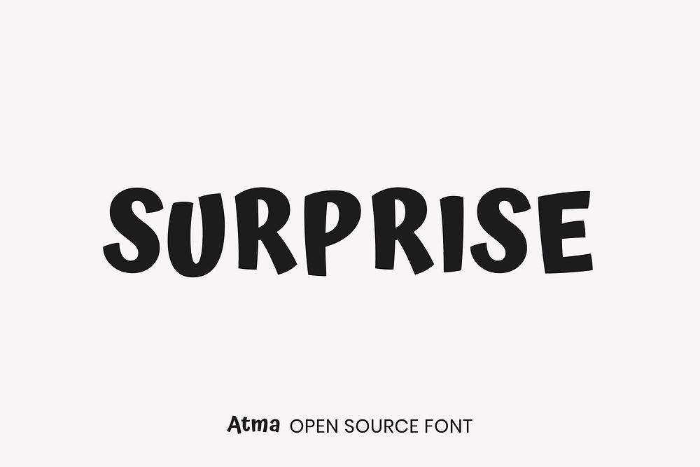 Atma open source font by Black Foundry