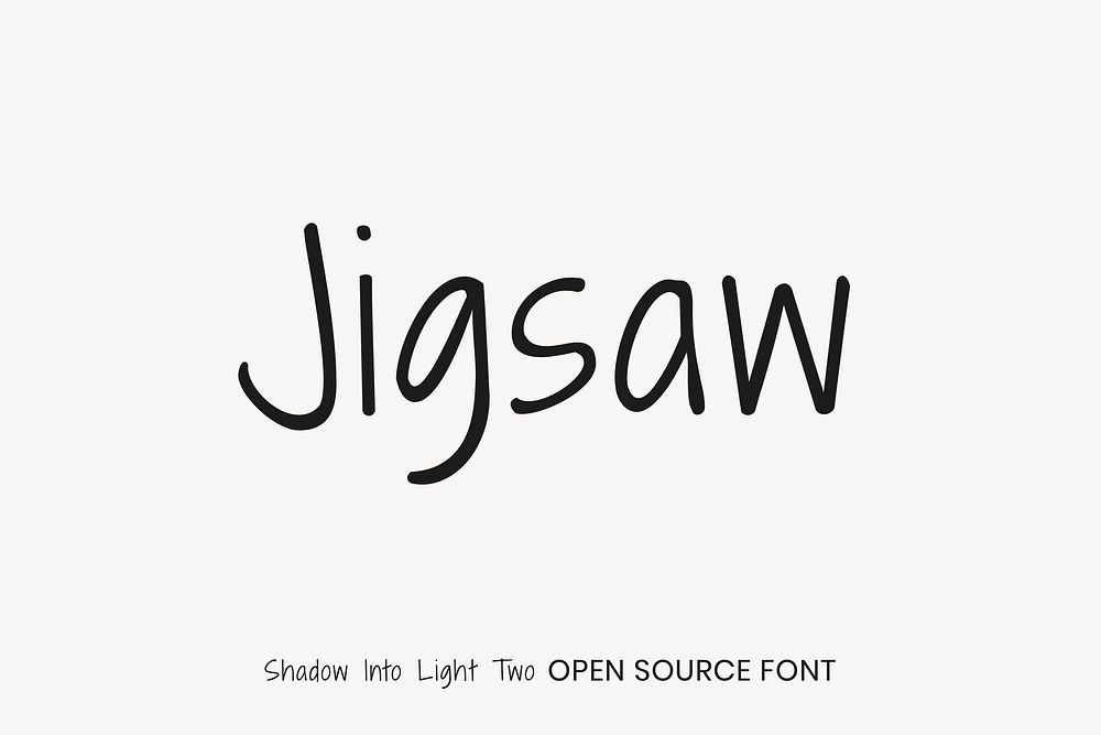 Shadows Into Light Two open source font by Kimberly Geswein