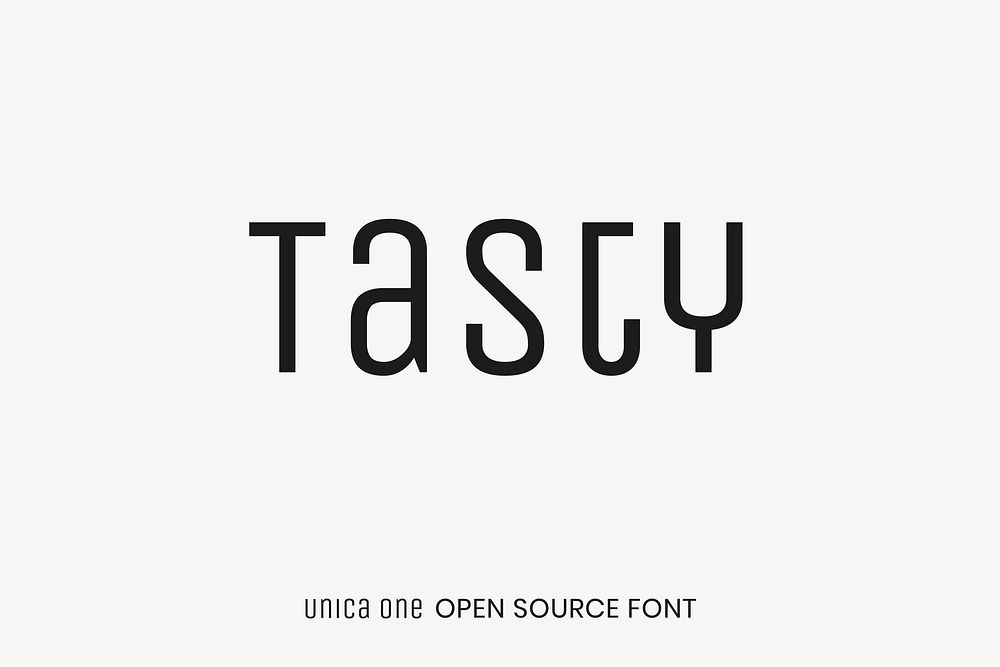 Unica One open source font by  Eduardo Tunni