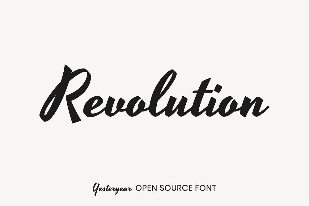 Yesteryear open source font by Astigmatic