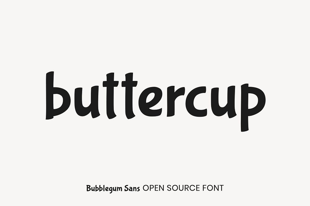 Bubblegum Sans open source font by Sudtipos
