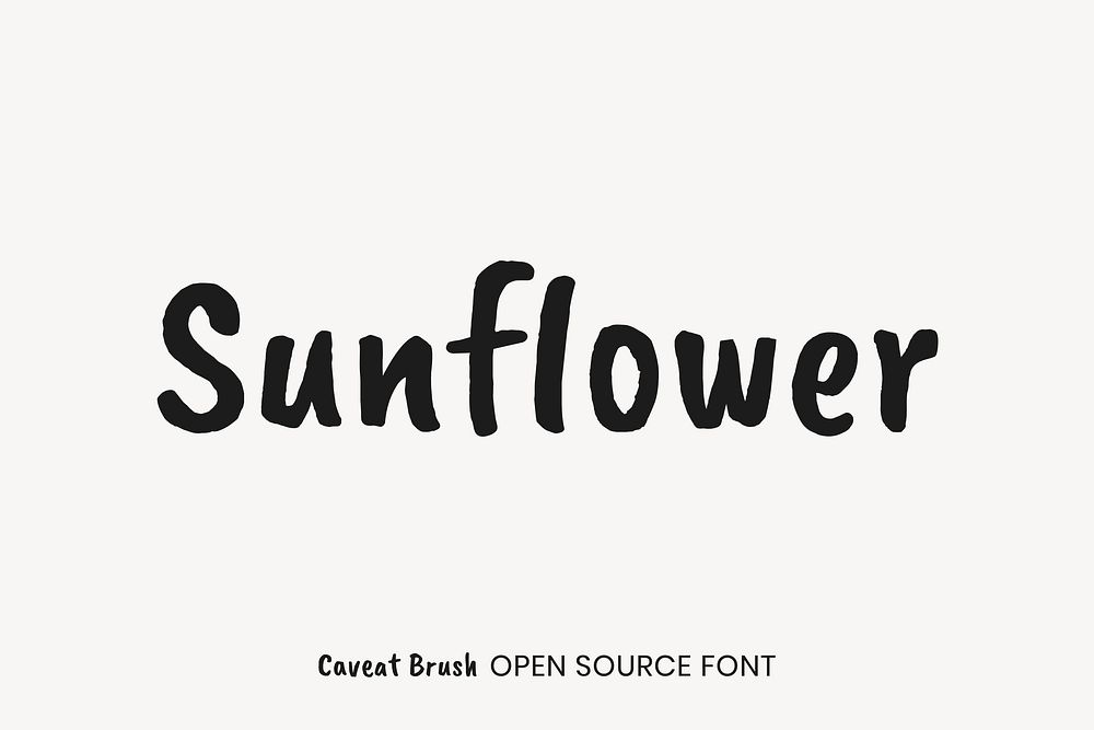Caveat Brush open source font by Impallari Type