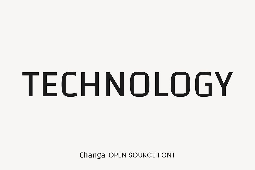 Changa open source font by Eduardo Tunni
