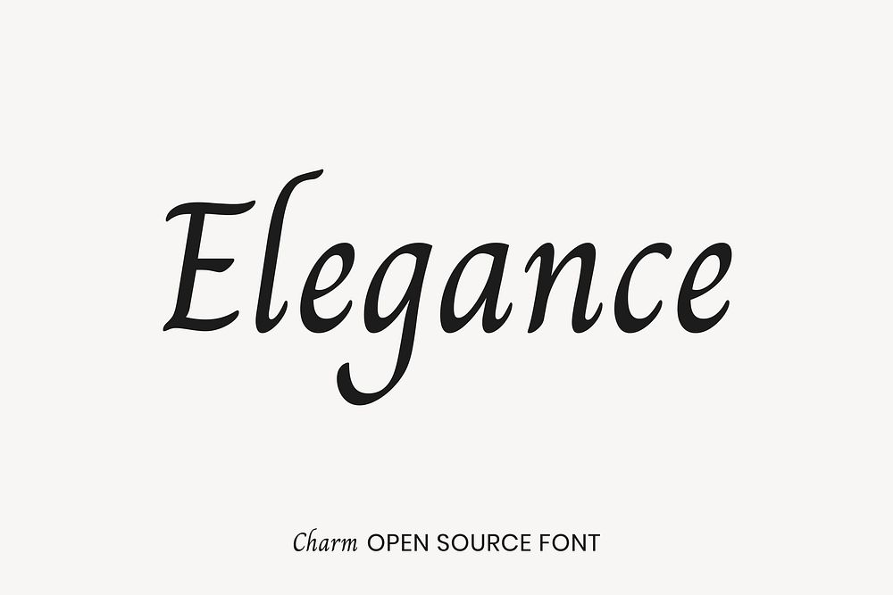 Charm open source font by Cadson Demak