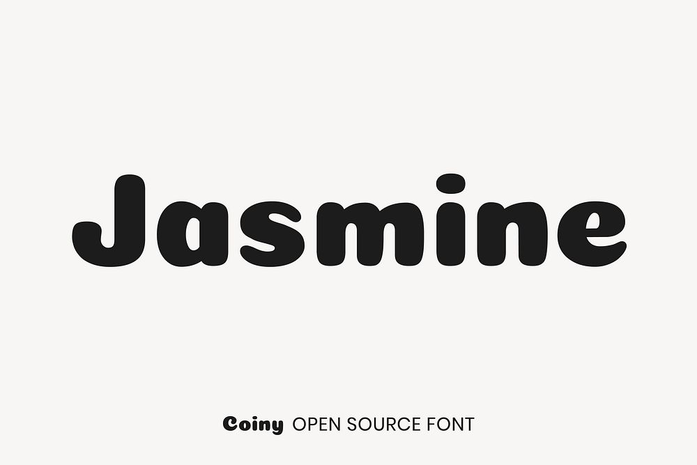 Coiny open source font by Marcelo Magalh&atilde;es