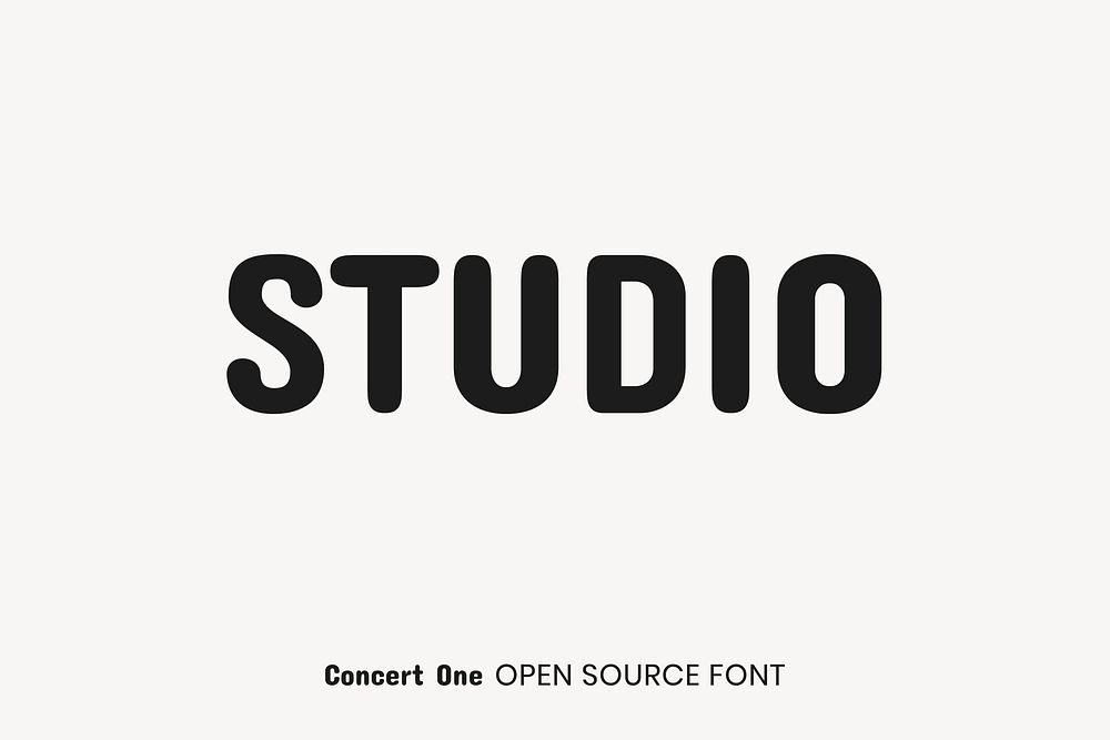 Concert One open source font by Johan Kallas, Mihkel Virkus