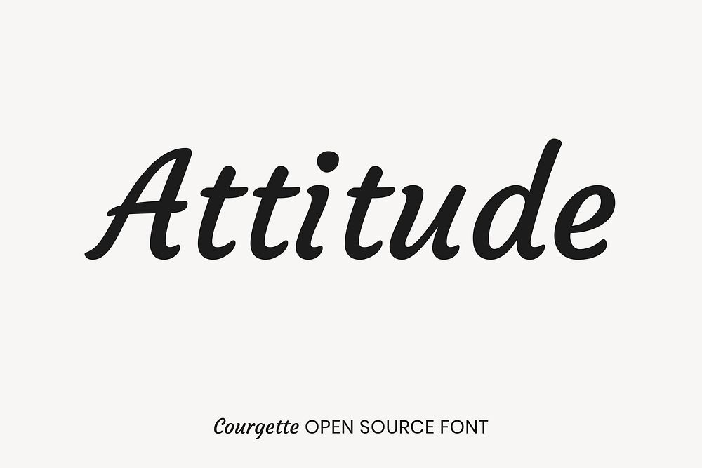 Courgette open source font by Karolina Lach