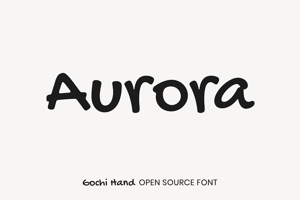 Gochi Hand open source font by Huerta Tipográfica