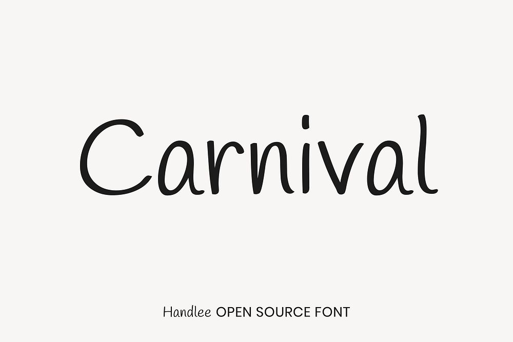 Handlee open source font by Joe Prince