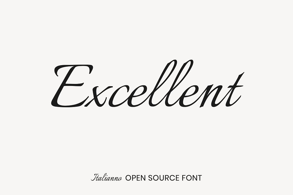 Italianno open source font by Robert Leuschke