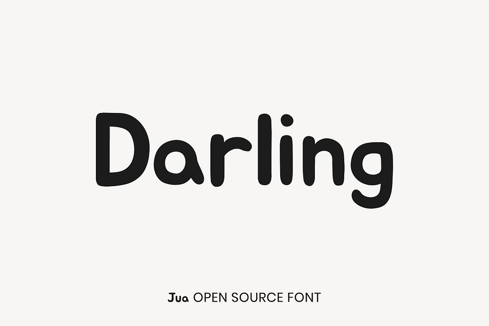 Jua open source font by Woowahan Brothers