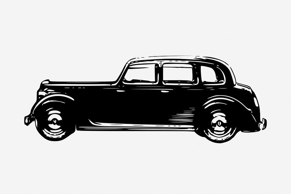 Old Rover car, transportation clipart,. Free public domain CC0 graphic