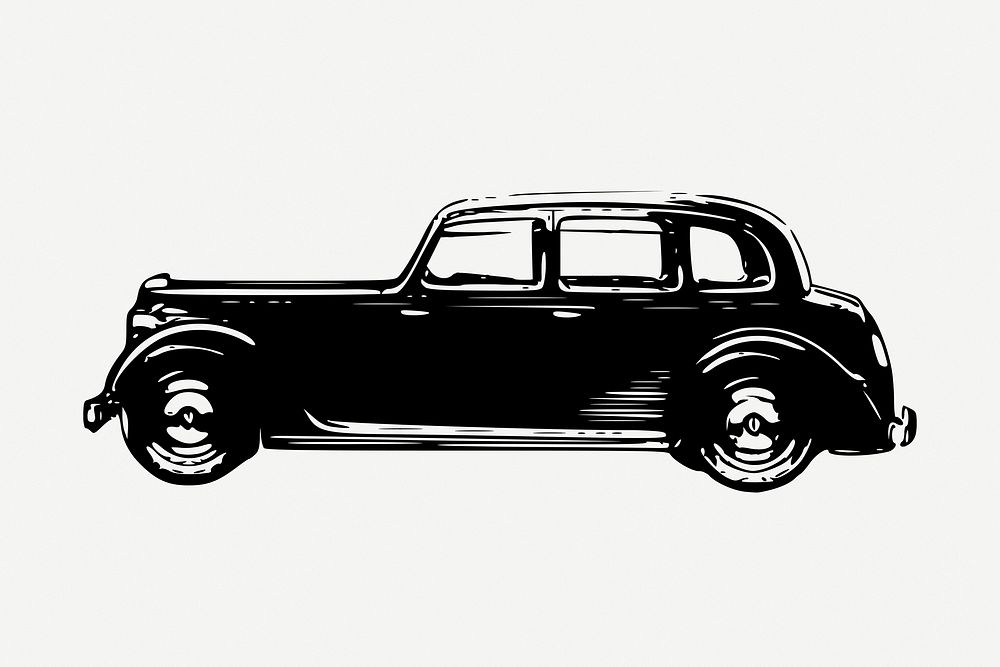 Old Rover car, transportation clipart psd. Free public domain CC0 graphic