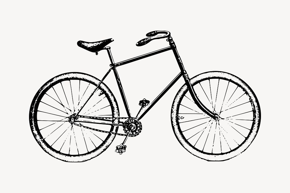 Bicycle, transportation clipart vector. Free public domain CC0 graphic