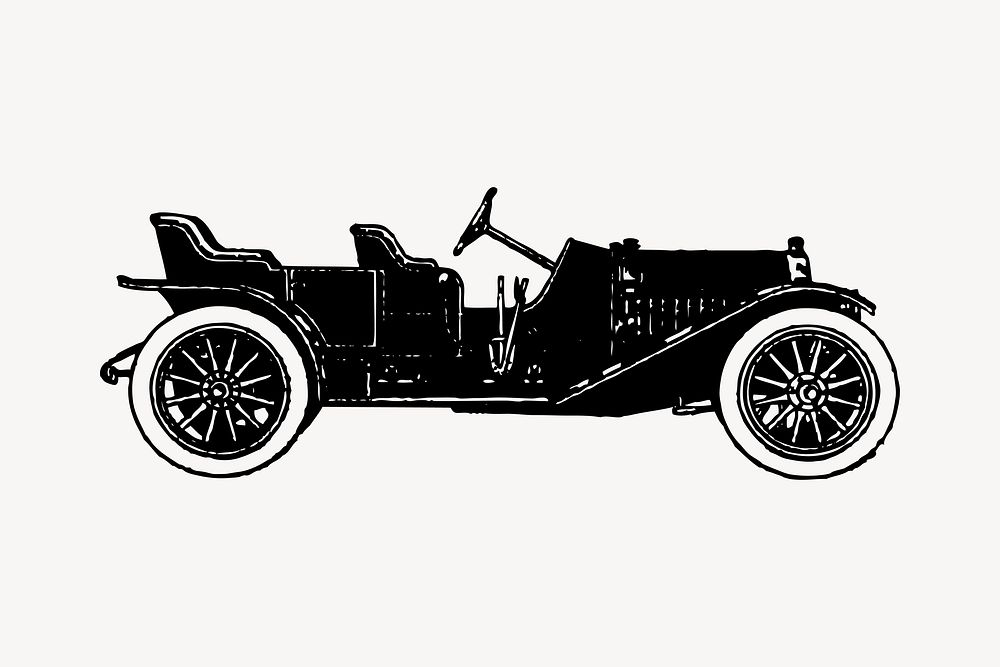 Atlas vintage automobile, transportation illustration vector. Free public domain CC0 graphic