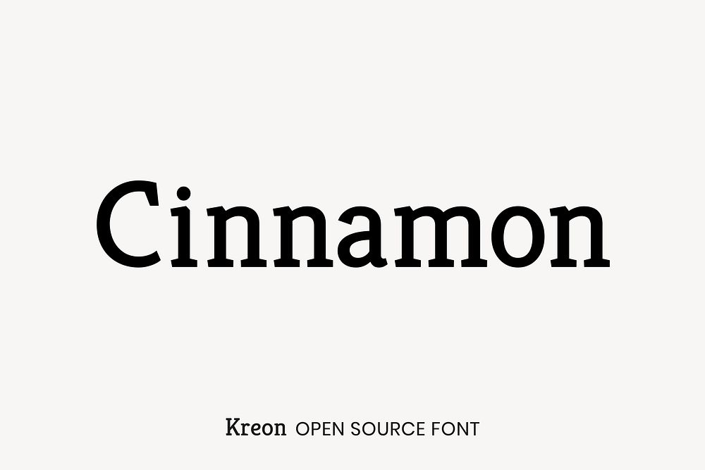 Kreon open source font by Julia Petretta