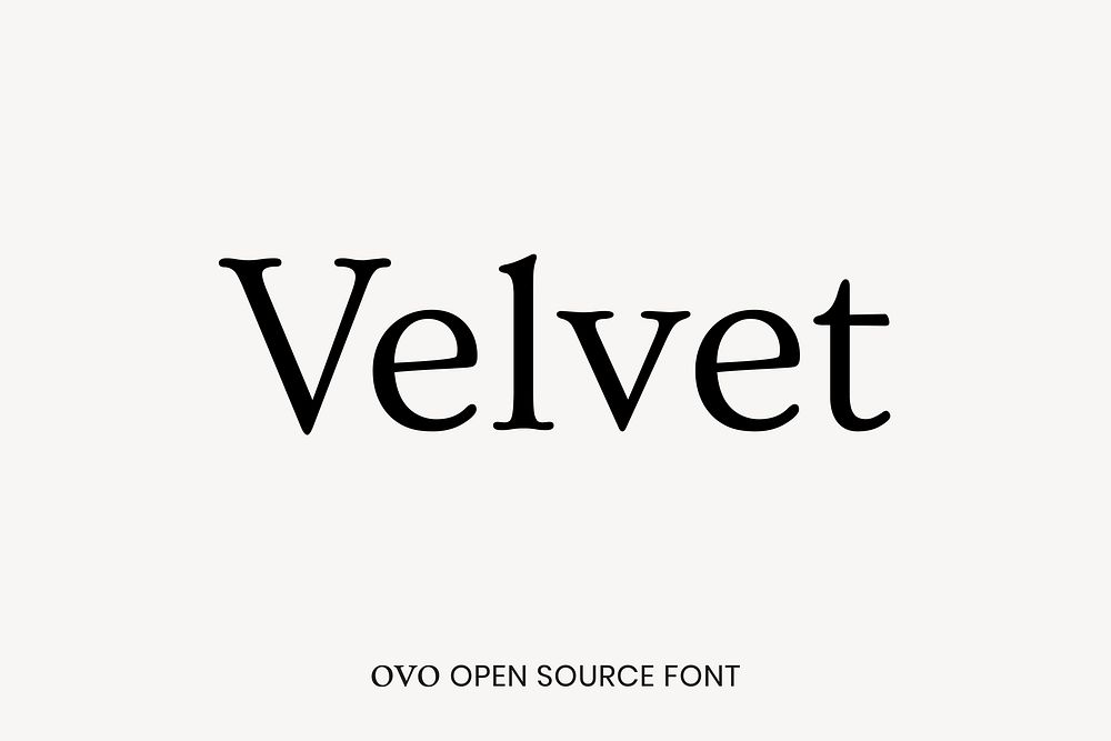 Ovo open source font by Nicole Fally