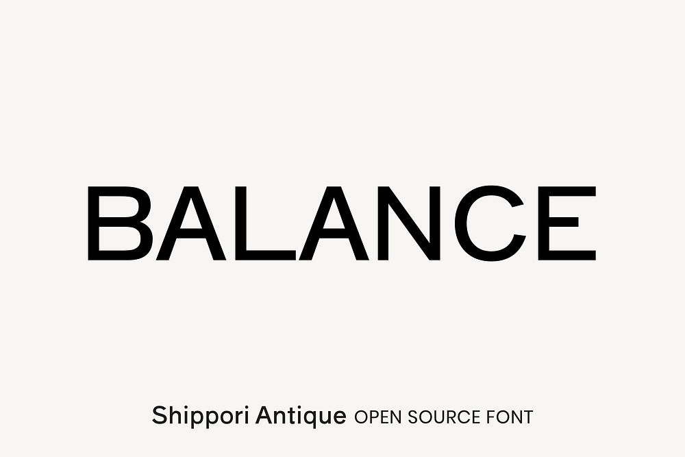 Shippori Antique open source font by FONTDASU