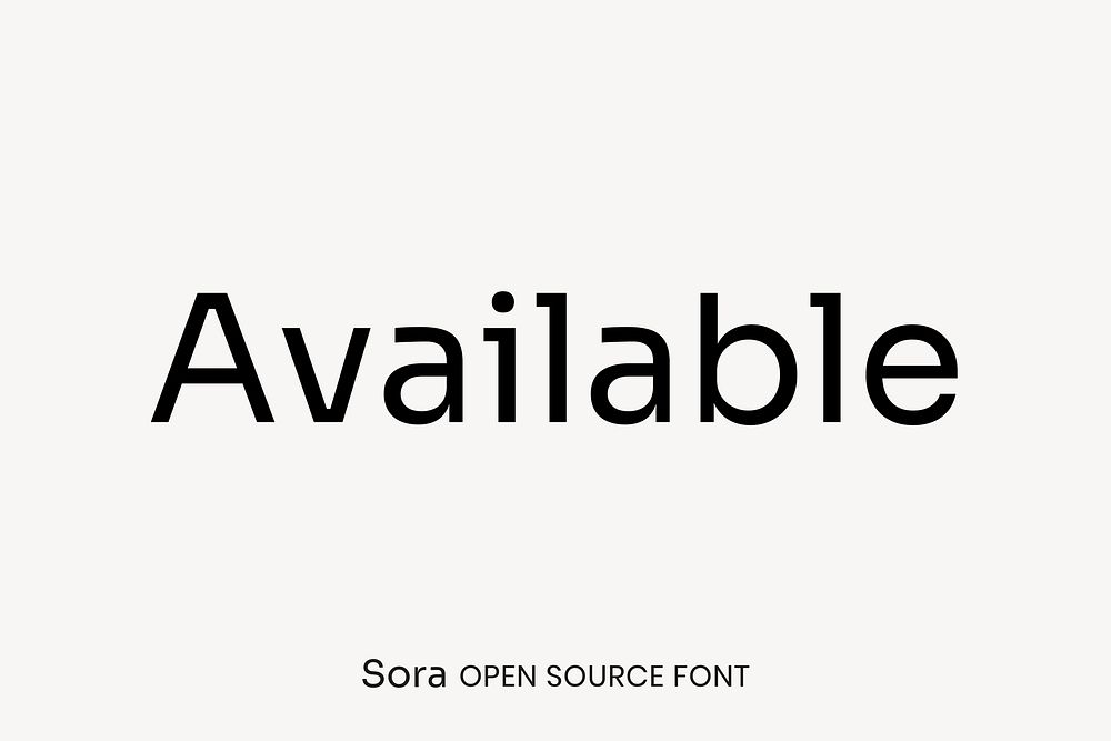 Sora open source font by Jonathan Barnbrook, Juli&aacute;n Moncada