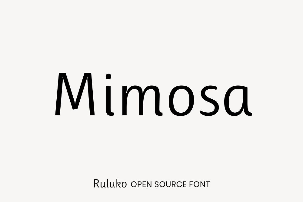 Ruluko open source font by Ana Sanfelippo, Angélica Díaz, Meme Hernández