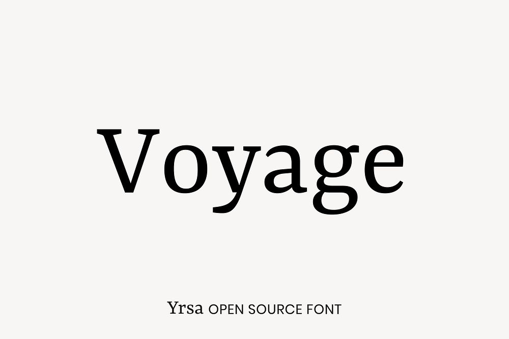 Yrsa Open Source Font By Rosetta, | Free Font Add-on - Rawpixel