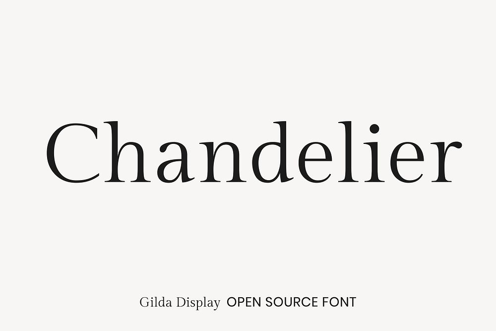 Gilda Display open source font by Eduardo Tunni