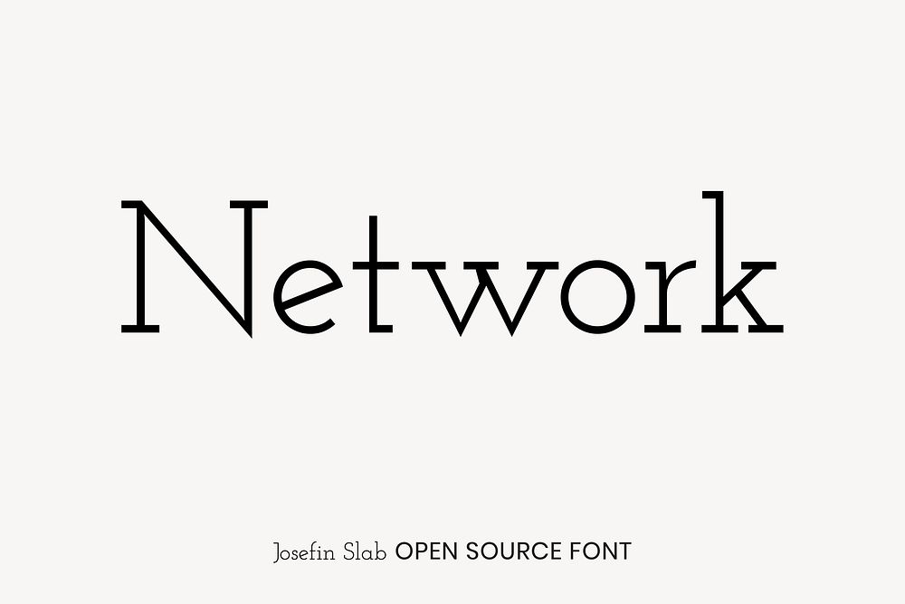 Josefin Slab open source font by Santiago Orozco