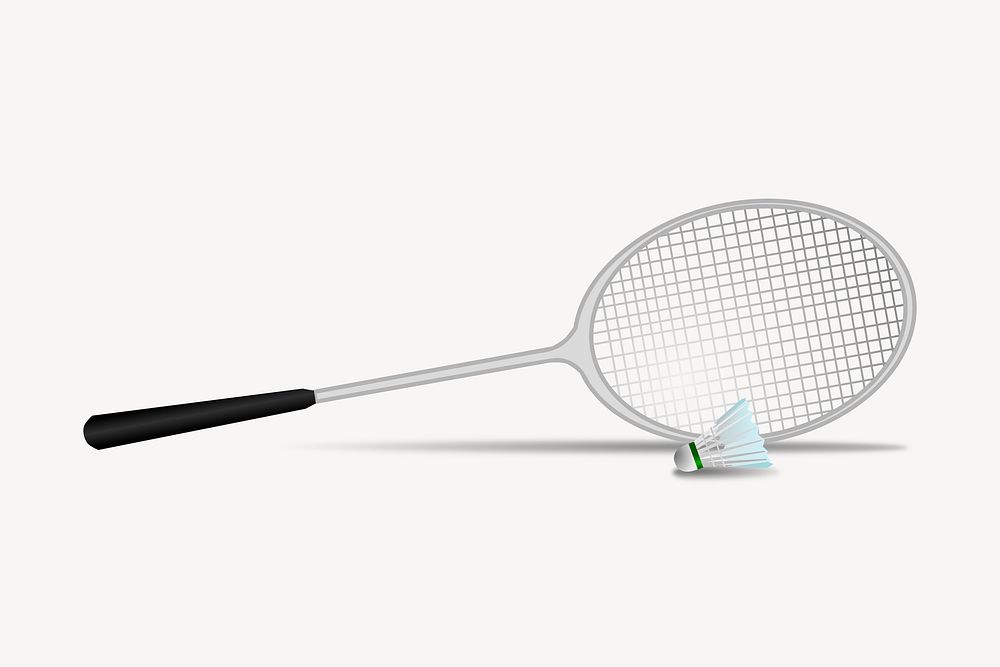 Badminton sports clipart, illustration vector. Free public domain CC0 image.