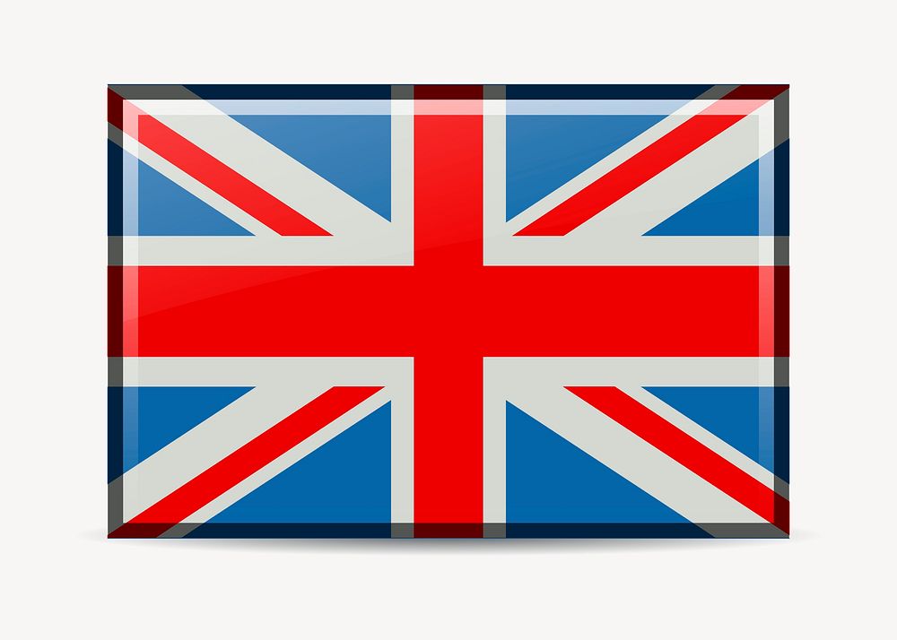 UK flag clipart, nation illustration vector. Free public domain CC0 image.