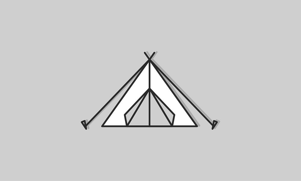 Illustation of tent icon
