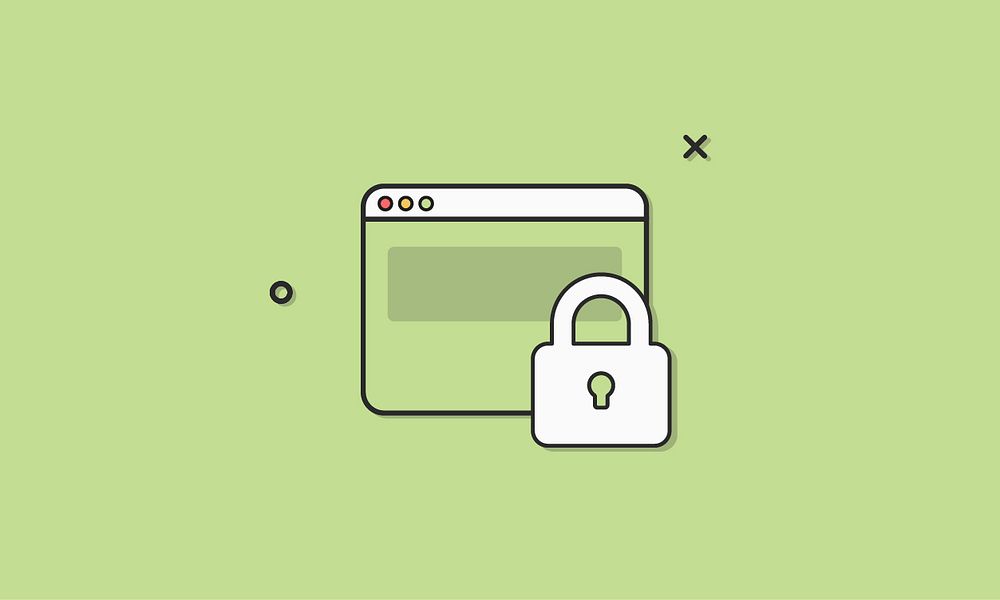 Illustration of website security