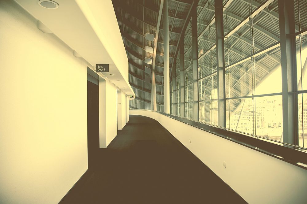 Empty hallway in a building