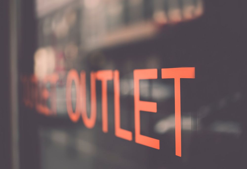 Outlet store front