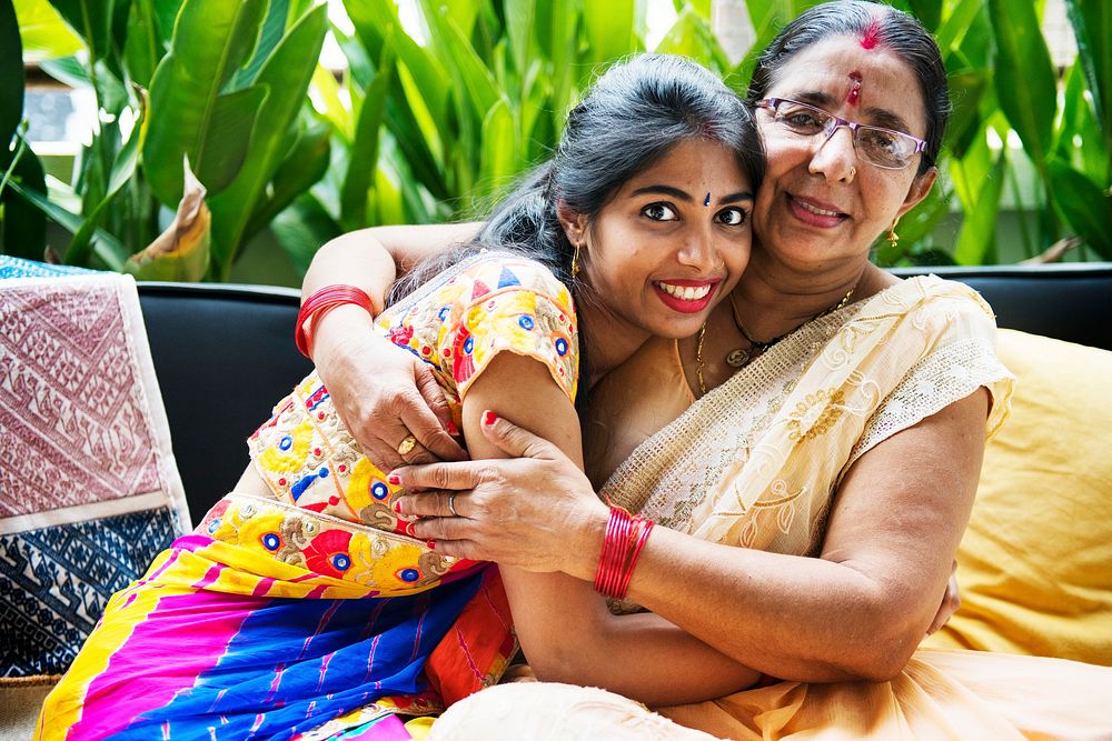 A happy Indian family