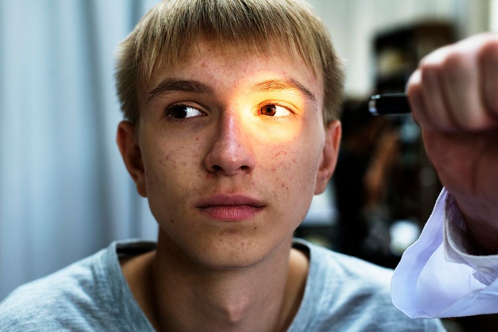 Young patient is getting a diagnose from doctor