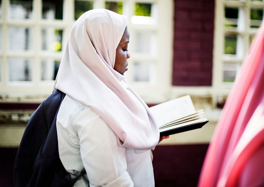 Young Muslim student