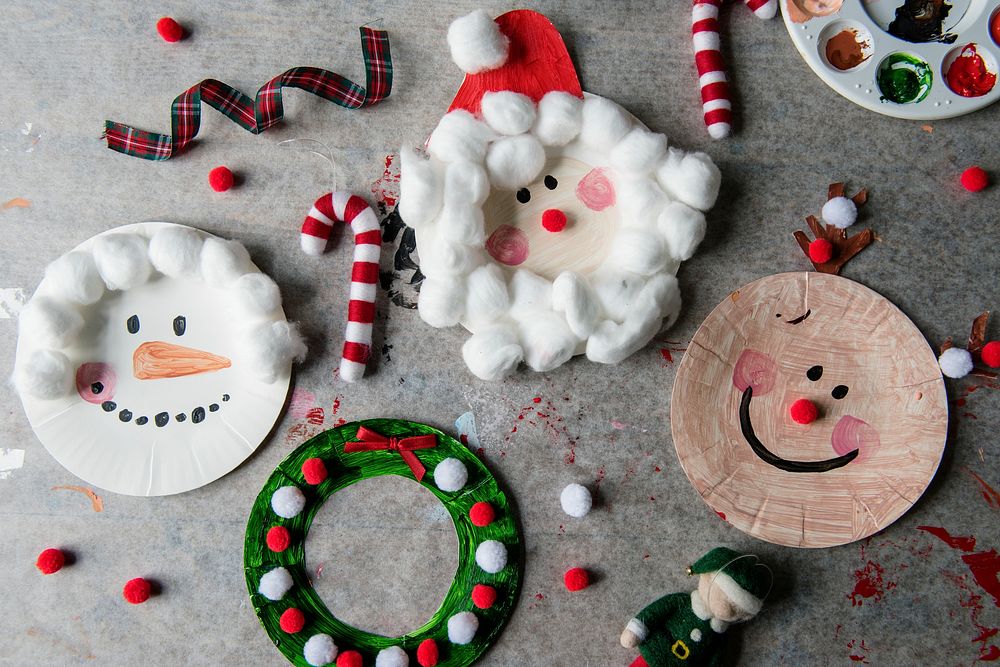Christmas paper plate arts and crafts