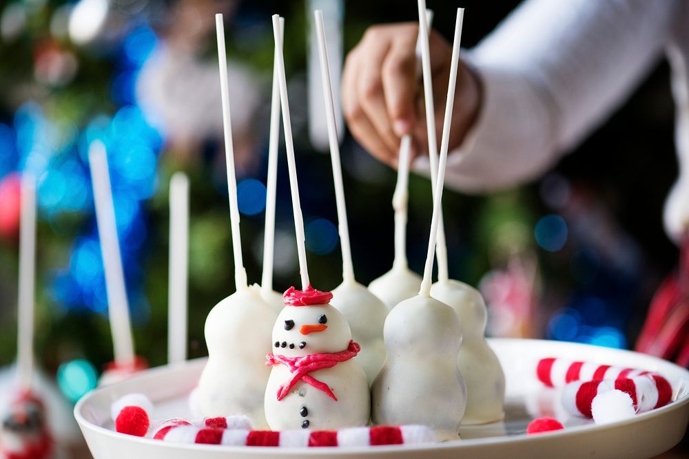 Snowman theme dessert