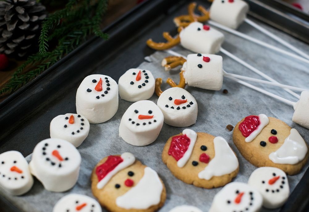 Snowman and Santa treats