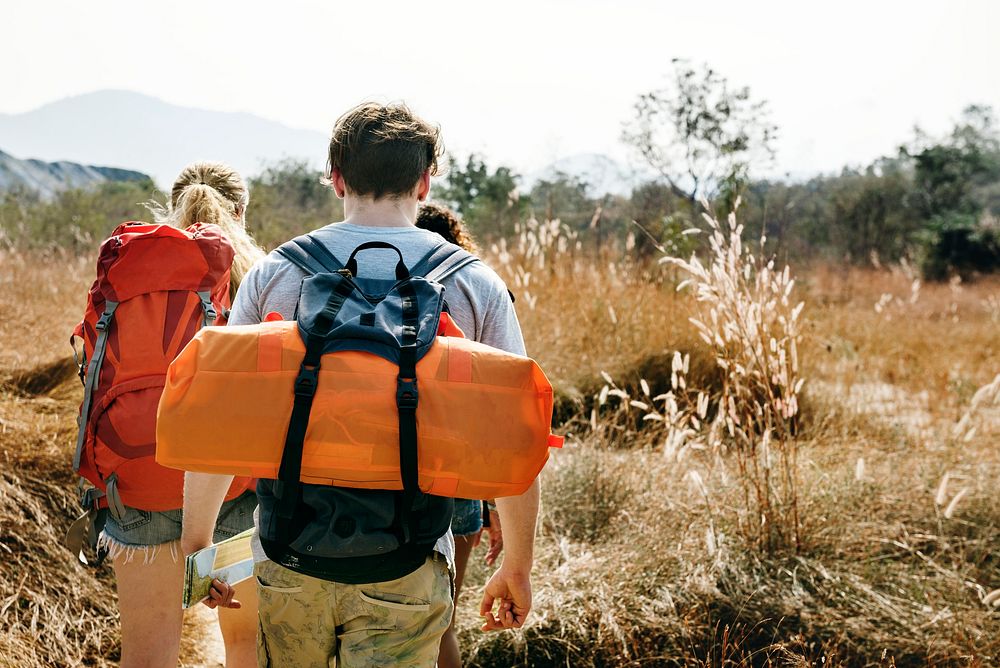 Backpackers on an adventure