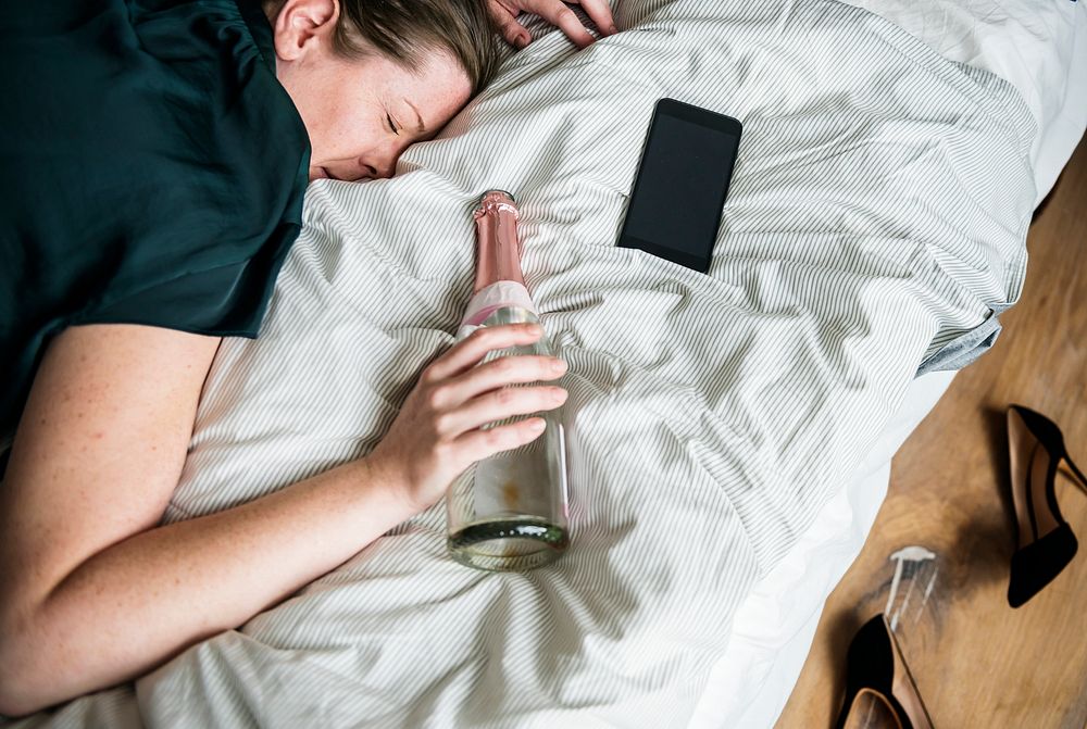 A Drunk Woman Passing Out In Bed Photo Rawpixel 7114