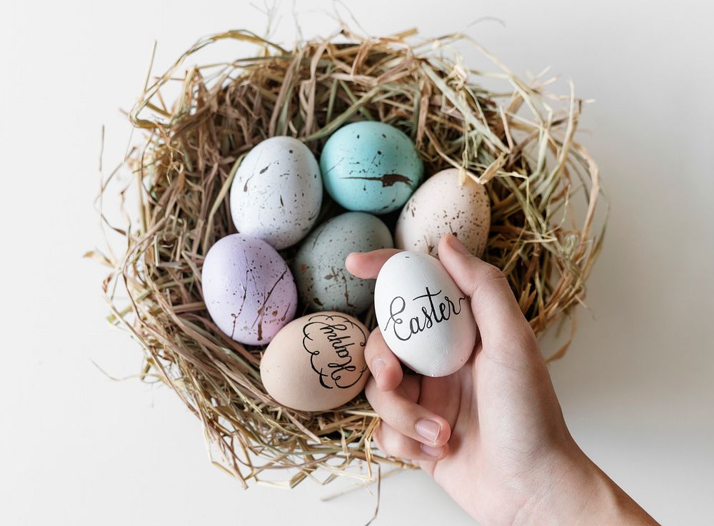 Closeup of easter eggs | Premium Photo - rawpixel