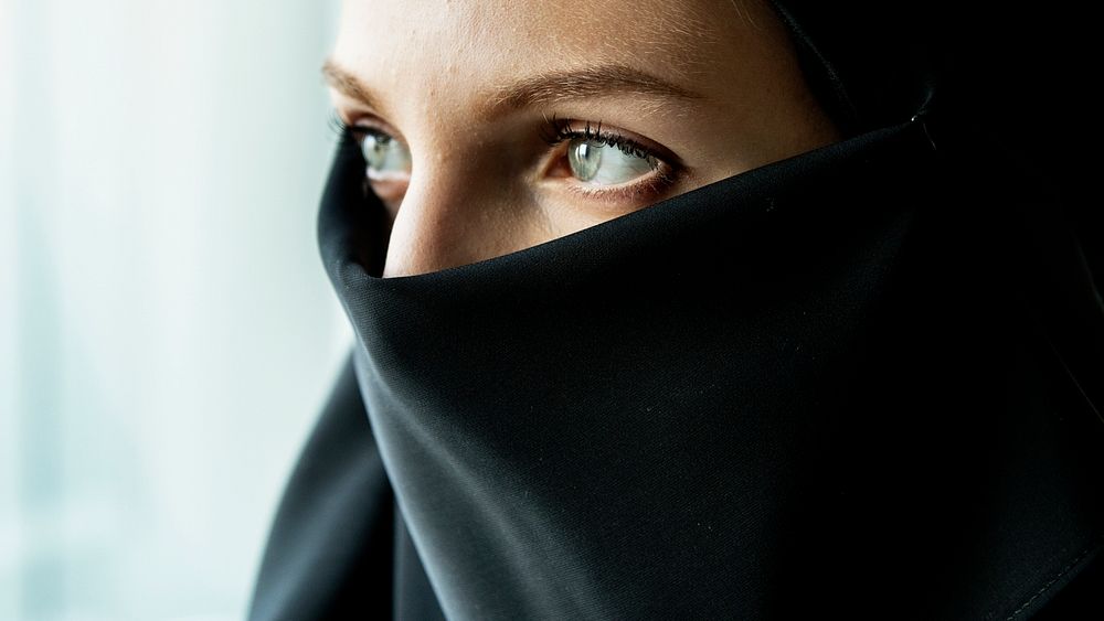 Close up of Muslim woman portrait