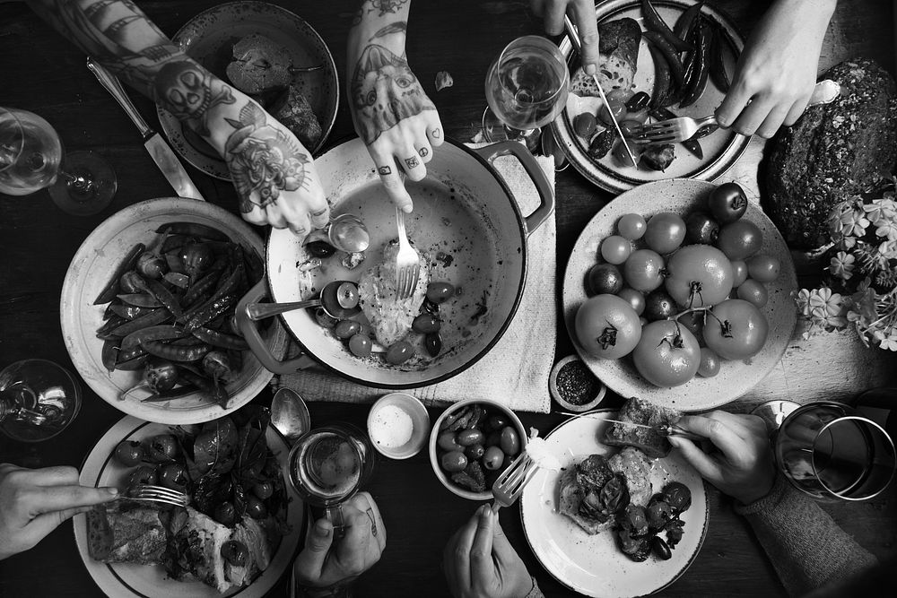 roasted-chicken-dinner-food-photography-free-photo-rawpixel