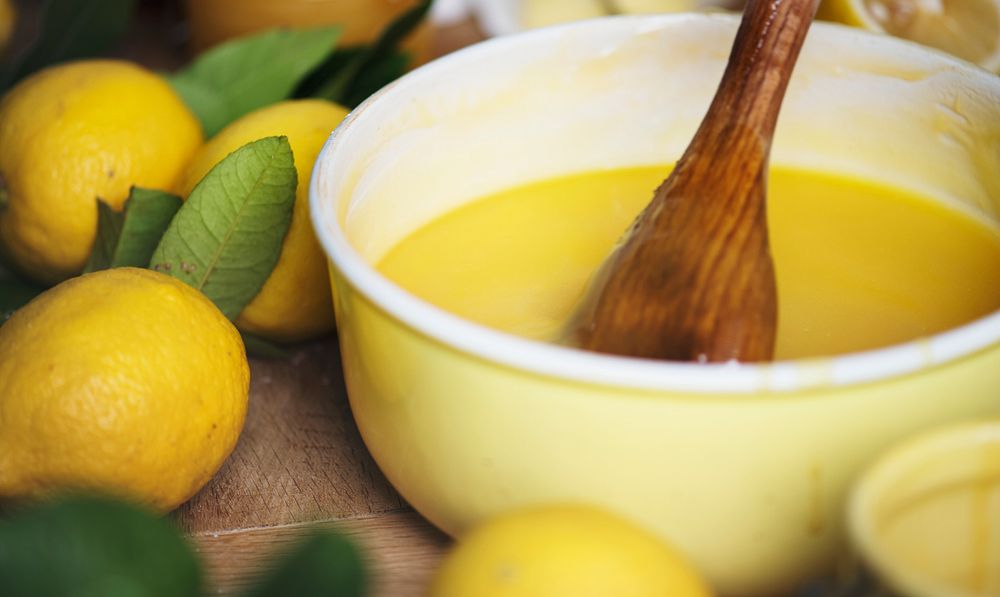 Lemon curd food photography recipe idea