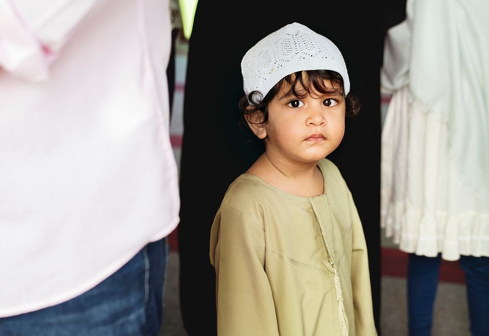 Muslim boy at the mosque