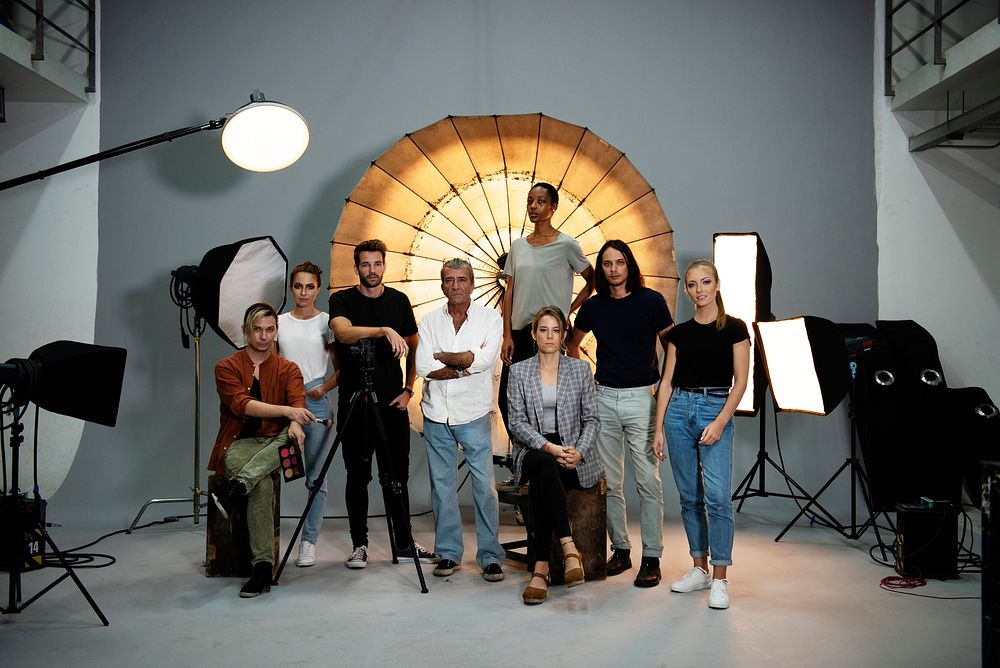 Portrait of a shoot production team